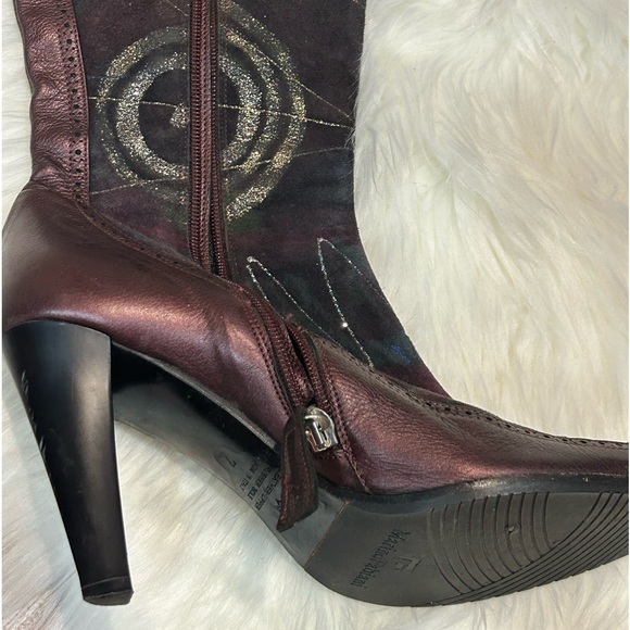 🍂 MARINO FABIANI Italian Leather & Suede Over Knee Boot 🍂 - Picture 8 of 15
